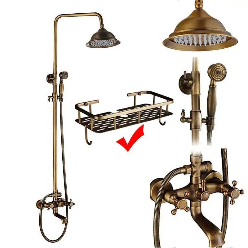 Rain shower Brass Shower tap – Thermostatic with hand shower