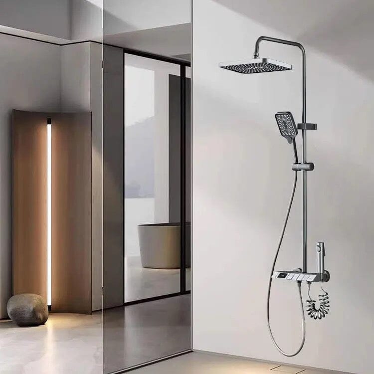 RainFusion Wellness Set luxury rain shower set with a modern spa look from Ymonde