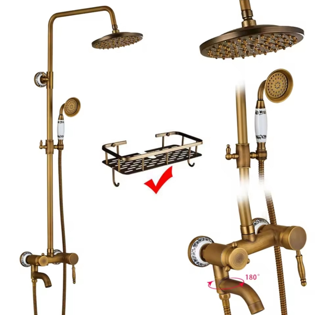 Rain shower Brass Shower tap – Thermostatic with hand shower