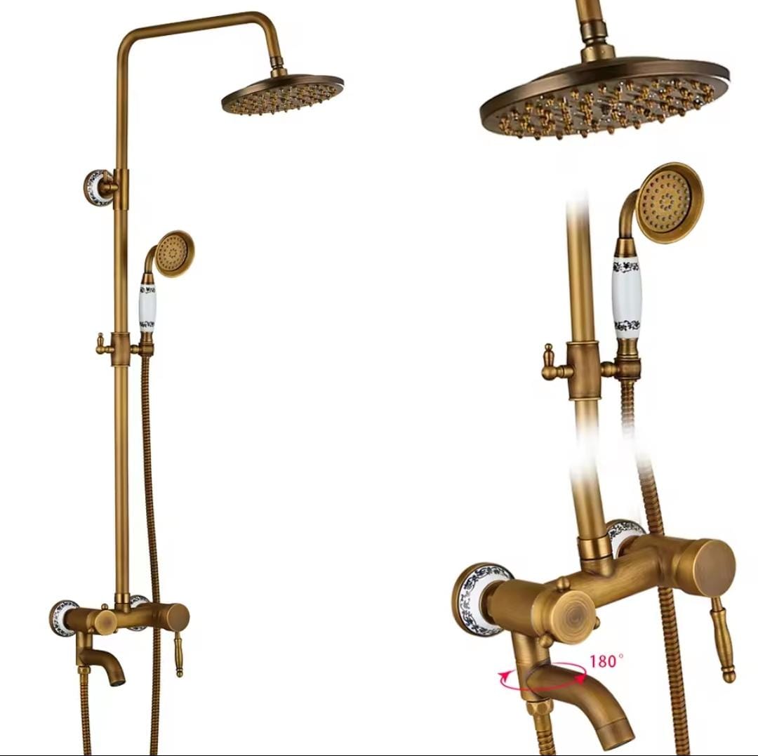 Rain shower Brass Shower tap – Thermostatic with hand shower