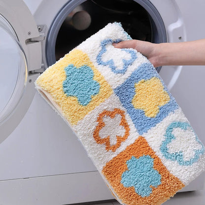 BloomJoy Fröhliche Badematte mit Blumenmuster | Ymonde
