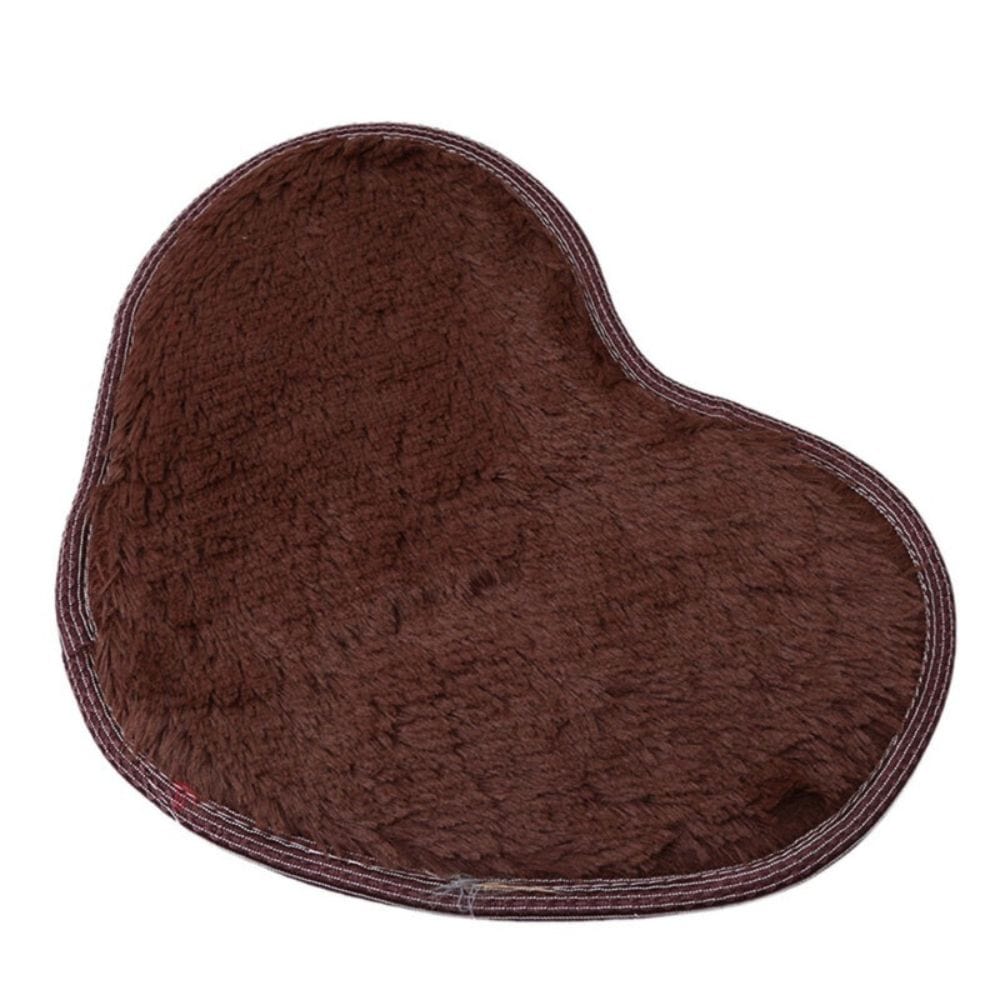 ChenilleHeart – Heart-shaped Chenille Bath Mat Microfiber Non-Slip | Ymonde