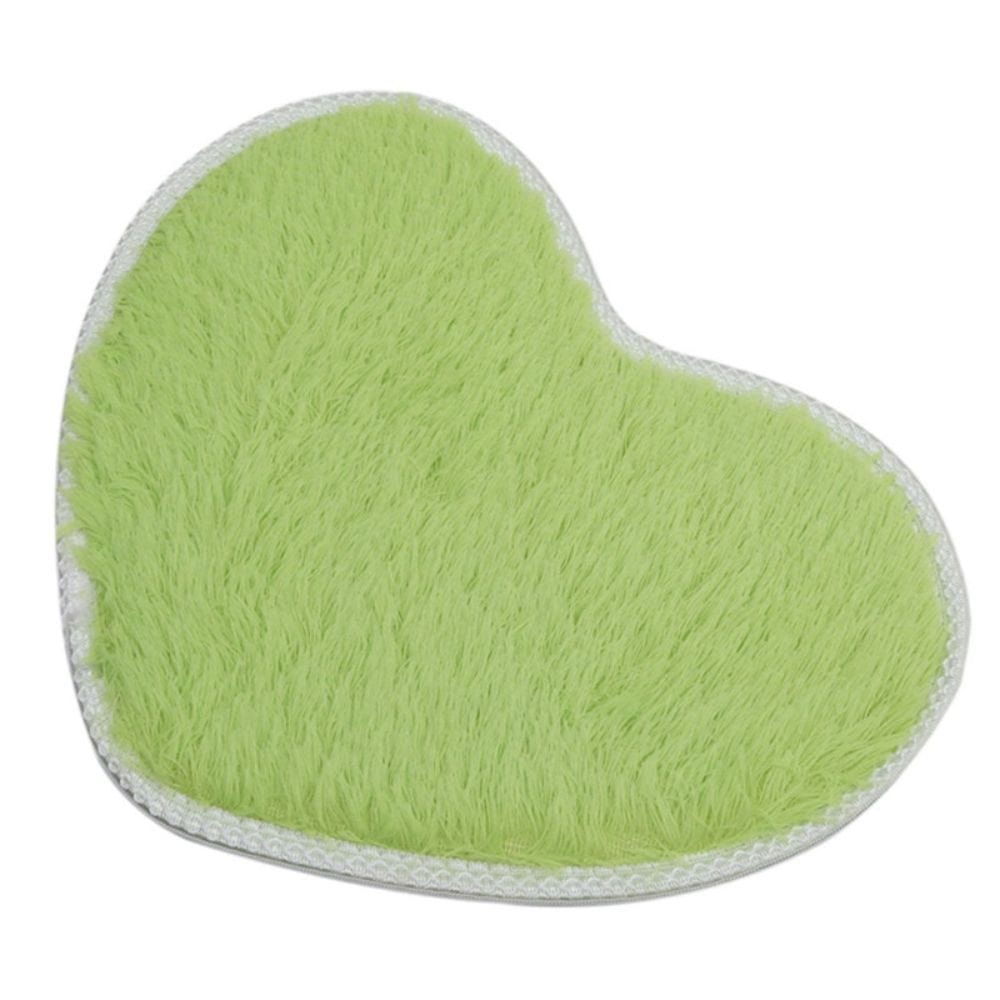 ChenilleHeart – Heart-shaped Chenille Bath Mat Microfiber Non-Slip | Ymonde