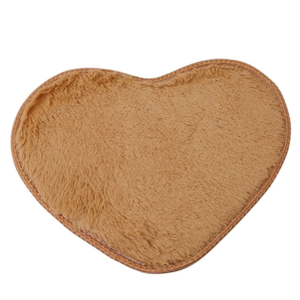 ChenilleHeart – Heart-shaped Chenille Bath Mat Microfiber Non-Slip | Ymonde