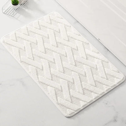 GeoLuxe badmatta – geometrisk design och halkfri komfort | Ymonde