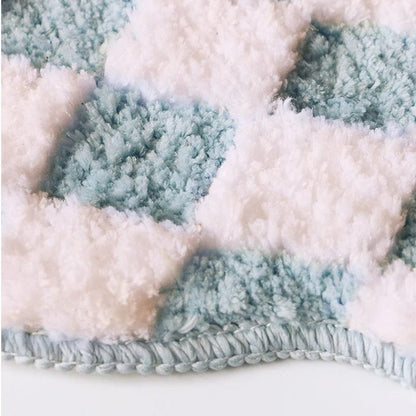PeachMath Bath Mat – Soft Peach Mat with Playful Design | Ymonde