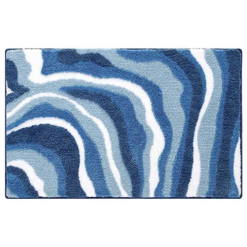 WaveFlow Bath Mat – Soft Comfort & Non-Slip Design | Ymonde