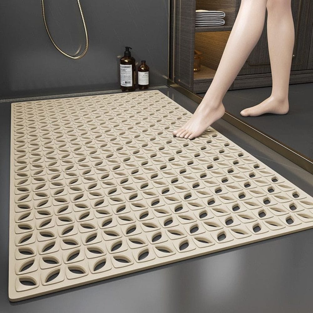 GripFlow Shower Mat – Water Permeable & Safe | Ymonde