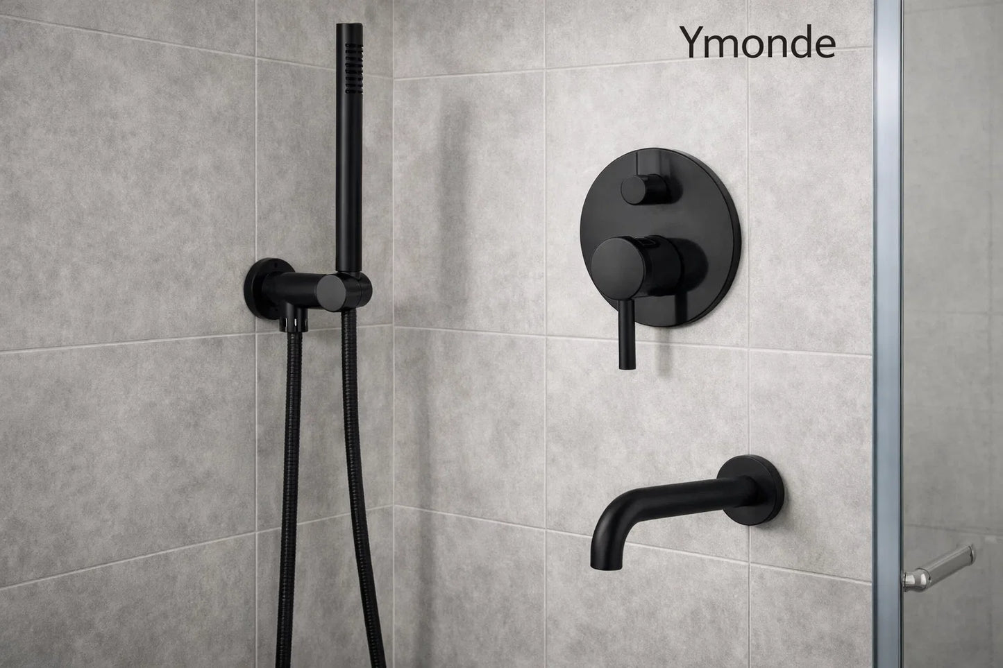 Thermostatic Three-Piece Hand Shower Set - Bar Hand Shower & Faucet | Ymonde ©