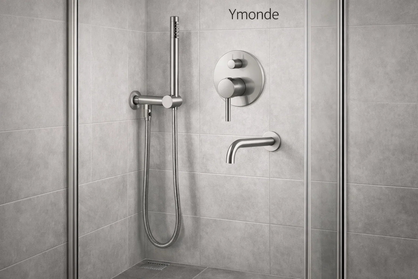 Thermostatic Three-Piece Hand Shower Set - Bar Hand Shower & Faucet | Ymonde ©