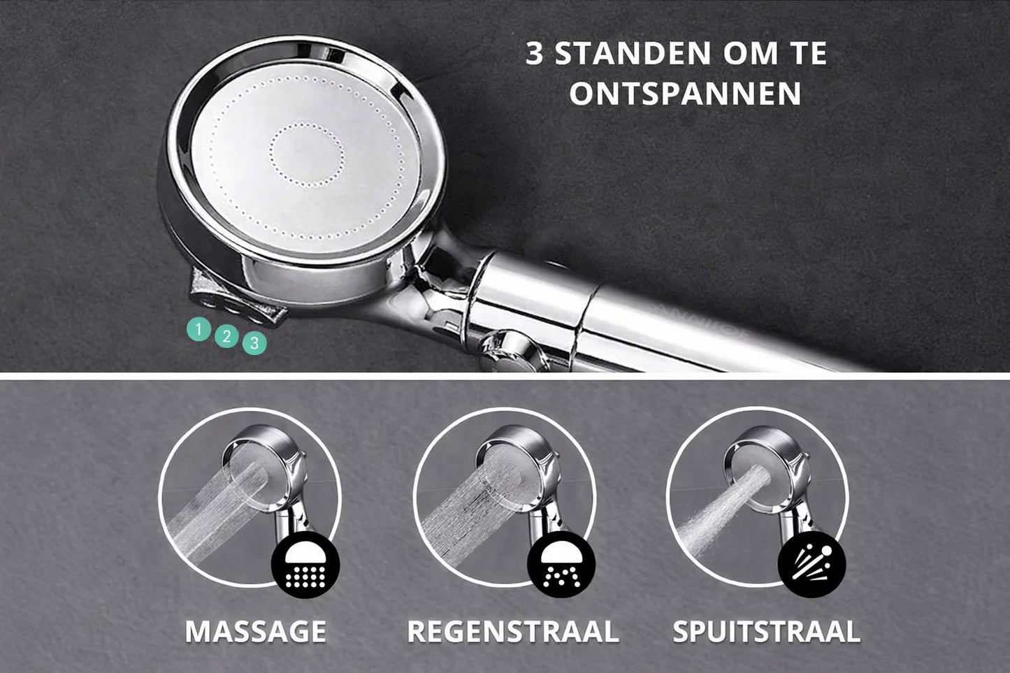 Hydroboost Eco Shower Head – Increased Water Pressure & Eco-Performance | Ymonde ©