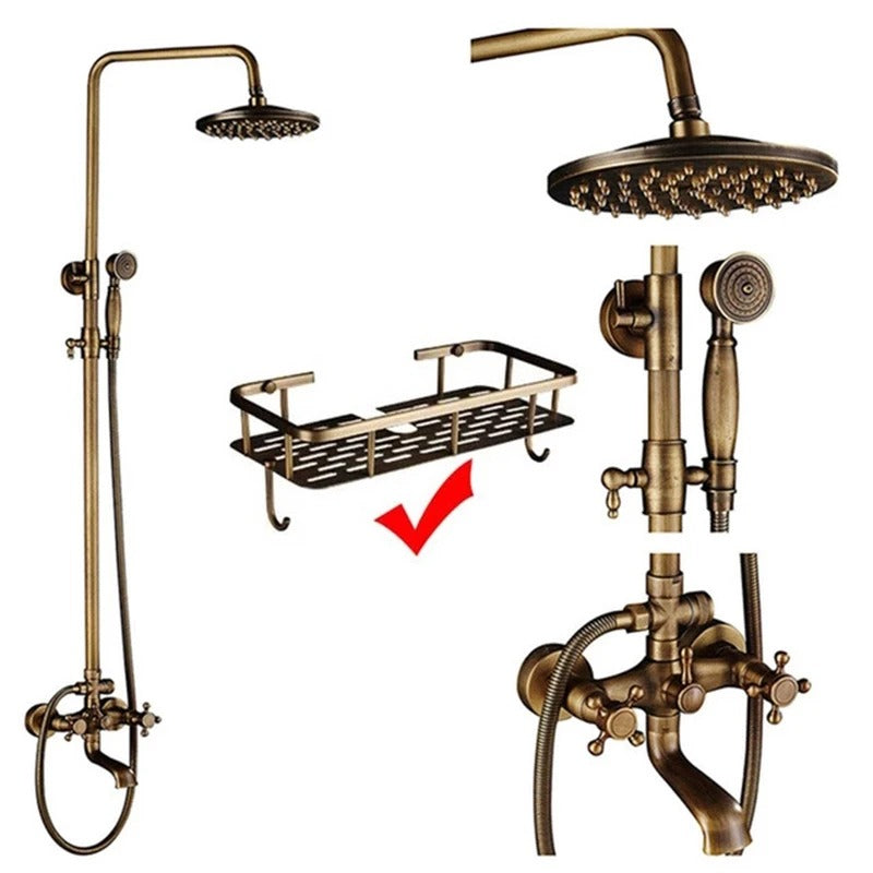 Rain shower Brass Shower tap – Thermostatic with hand shower