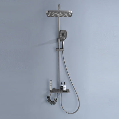 VeloraTherm thermostatic rain shower in modern luxury bathroom with premium design