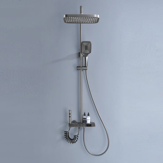 VeloraTherm thermostatische regendouche in moderne luxe badkamer met premium design