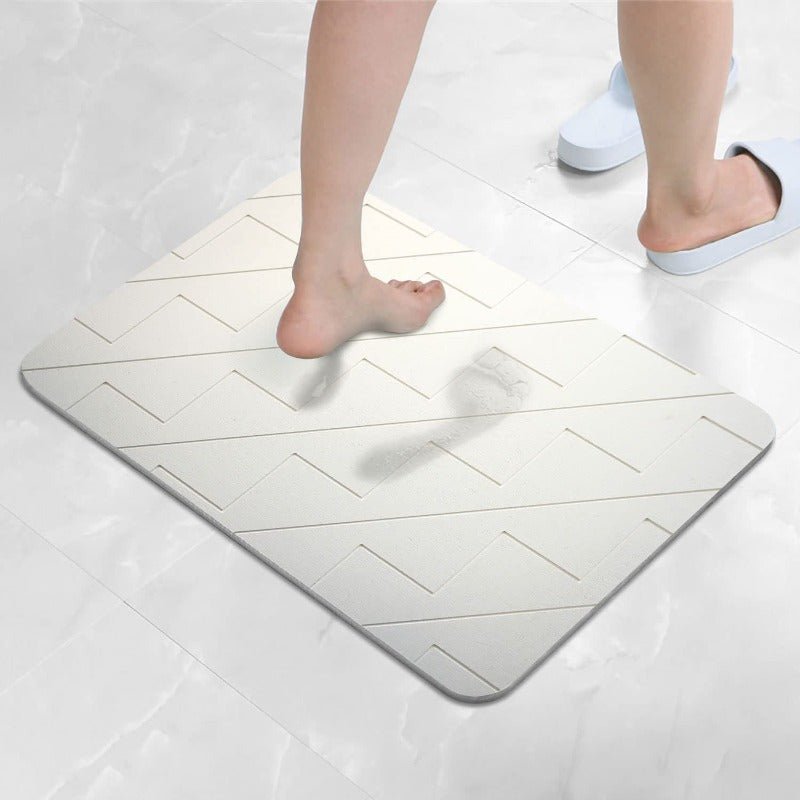 WaveSoft Bath Mat - Waves Pattern Anti-slip 50x80 CM | Ymonde